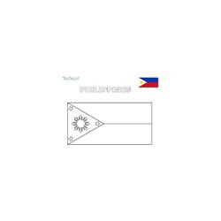 Coloriage du drapeau des Philippines