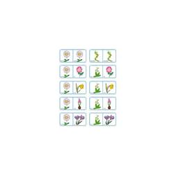 Dominos des fleurs de printemps et d'été - planche 10 à imprimer