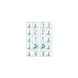 Dominos sur les fleurs Planche 5 à imprimer