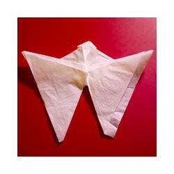 Pliage serviette ange