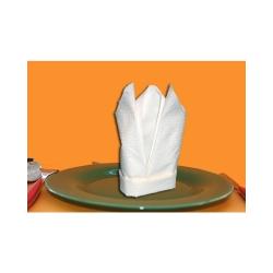 Pliage serviette fleur droite