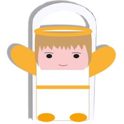 Pochette cadeau Ange de Noël