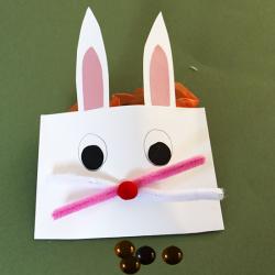 Pochette en tête de lapin de Pâques