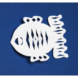 Poisson en papier découpé