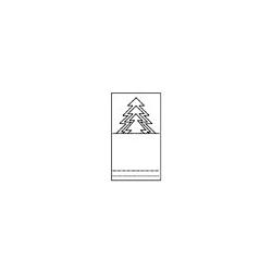 Gabarit d'un porte nom sapin 