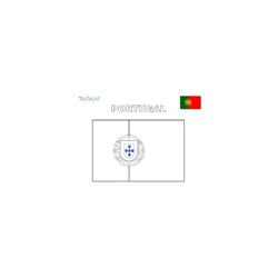 Coloriage du drapeau du Portugal