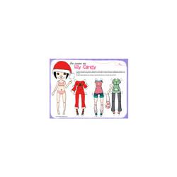 Paper doll lily candy à imprimer
