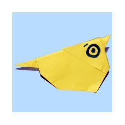 Poussin en papier origami