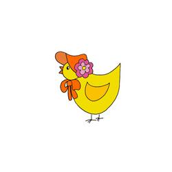 Image de Pâques : le poussin dessin 33