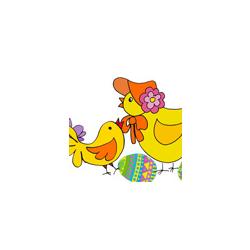 Image de Pâques : les deux poussins dessin 34
