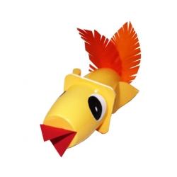 Poussin en pot petit suisse, un bricolage recyclage