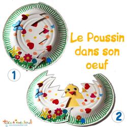 Le poussin dans son oeuf animé
