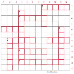 Imprimer une grille de mots croisés cycle 3 animaux grille 2