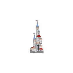Le château de la princesse pour le gâteau princesse