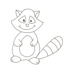 dessin d'un raton laveur