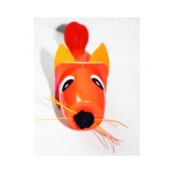 Renard en petit pot en plastique