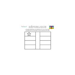 Coloriage du drapeau de la République Centrafricaine