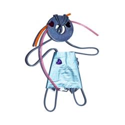 Petit robot fille à la robe bleue