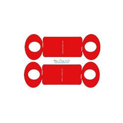 Rond de serviette rouge en forme de noeud à imprimer