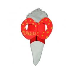 rond de serviette noeud rouge