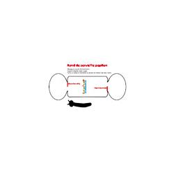 Rond de serviette papillon à imprimer