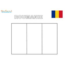 Roumanie : coloriage du drapeau roumain