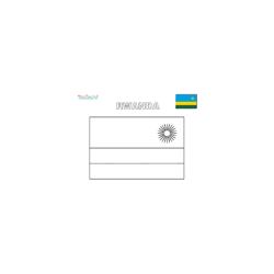 Coloriage du drapeau du Rwanda