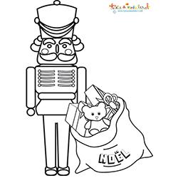 Les jouets et le sac à cadeaux de Noël
