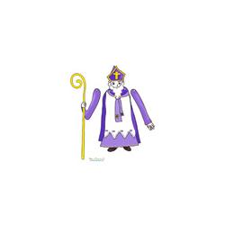 Petit saint Nicolas pour faire un paper toy animé