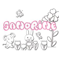 coloriage prénom sandrine
