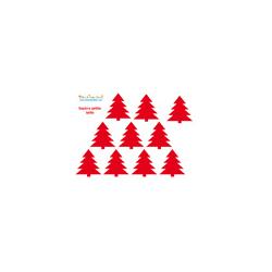 10 sapins rouges à imprimer