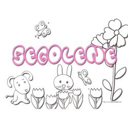coloriage prénom ségolène