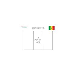 Coloriage du drapeau du Sénégal
