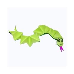 Serpent 3D en papier - origami