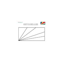 Coloriage du drapeau des Seychelles