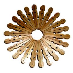 r un dessous de plats en pinces à linge