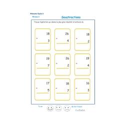 Soustractions pour les enfants du CP et CE1 - primaire cycle 2
