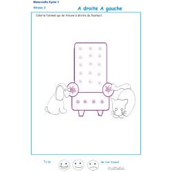 Imprimer l'exercice 1 droite-gauche - niveau 2 