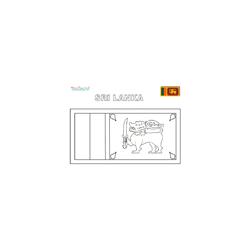 Coloriage du drapeau du Sri Lanka