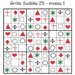 Sudoku 25 pour la maternelle