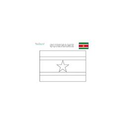 Coloriage du drapeau du Suriname