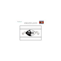 Coloriage du drapeau du Swaziland