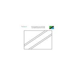 Coloriage du drapeau de la Tanzanie