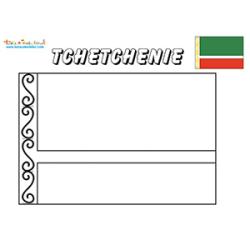 Coloriage du drapeau de la Tchétchénie