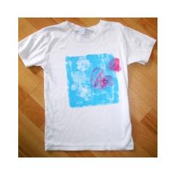 Tee shirt feuilles et coeurs 