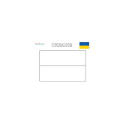 Coloriage du drapeau de l'ukraine