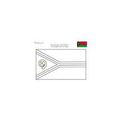 Coloriage du drapeau du vanuatu