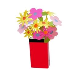 Vase emballage rouge et noir