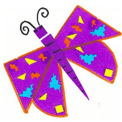 Collage de papillon à réaliser avec les enfants