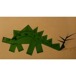Réalisation d'un dinosaure en papier